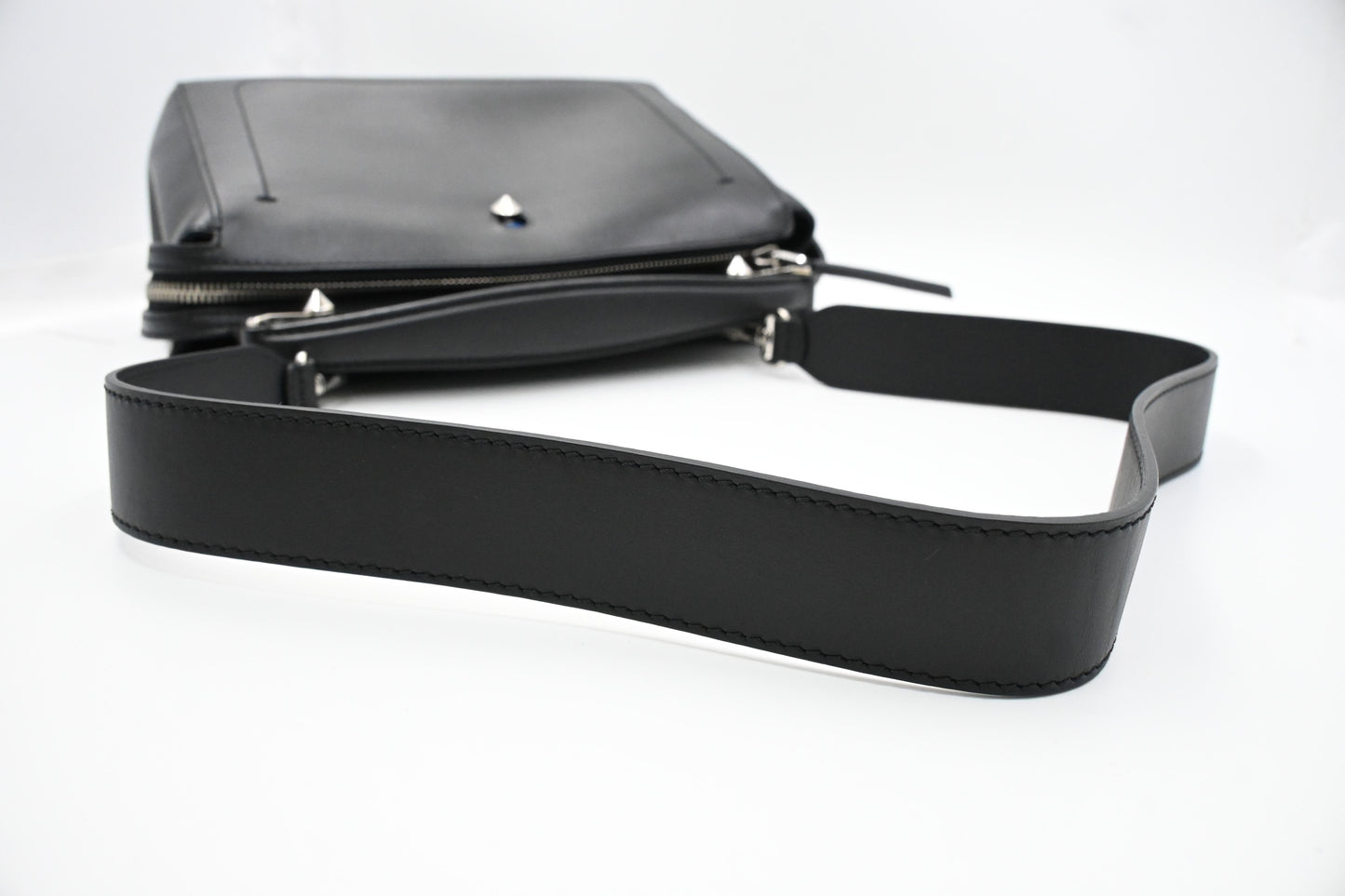 Fendi Dotcom 2way Bag in Black Leather