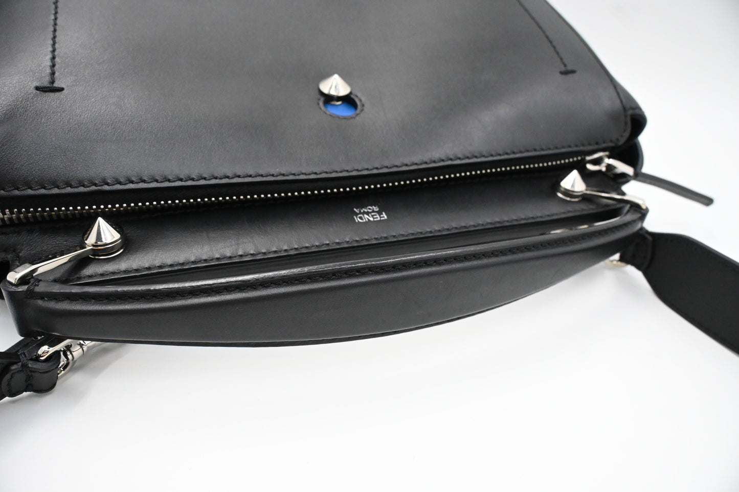 Fendi Dotcom 2way Bag in Black Leather