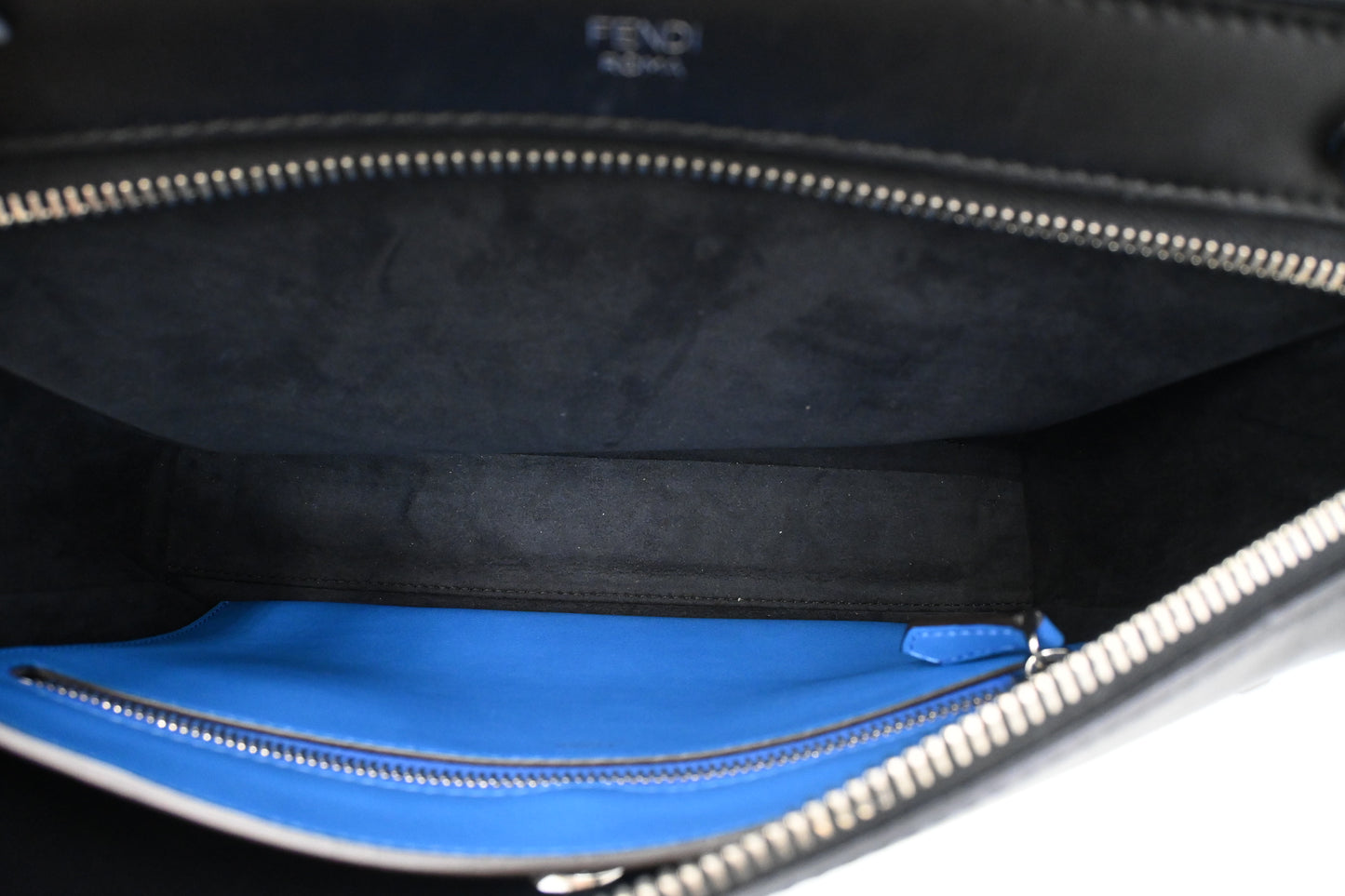 Fendi Dotcom 2way Bag in Black Leather