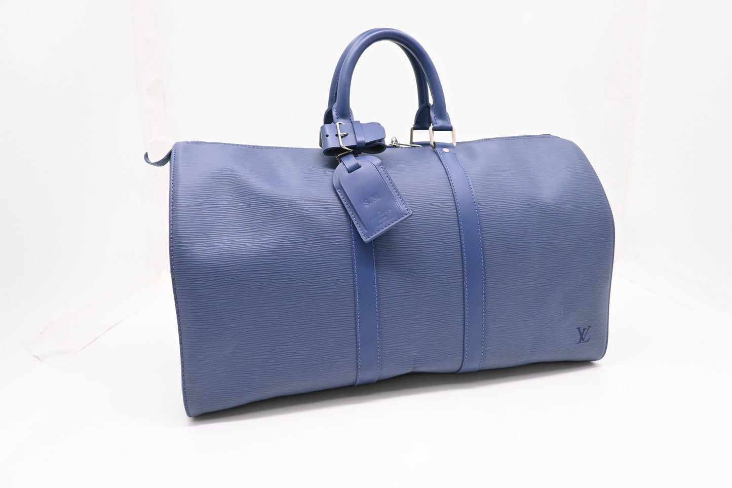 Louis Vuitton Keepall 45 in Dark Blue Epi Leather