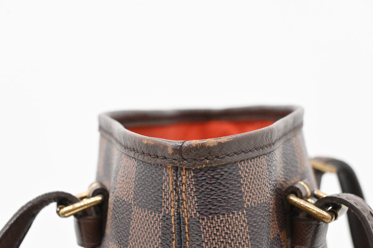 Louis Vuitton Marais Bucket in Damier Ebene Canvas