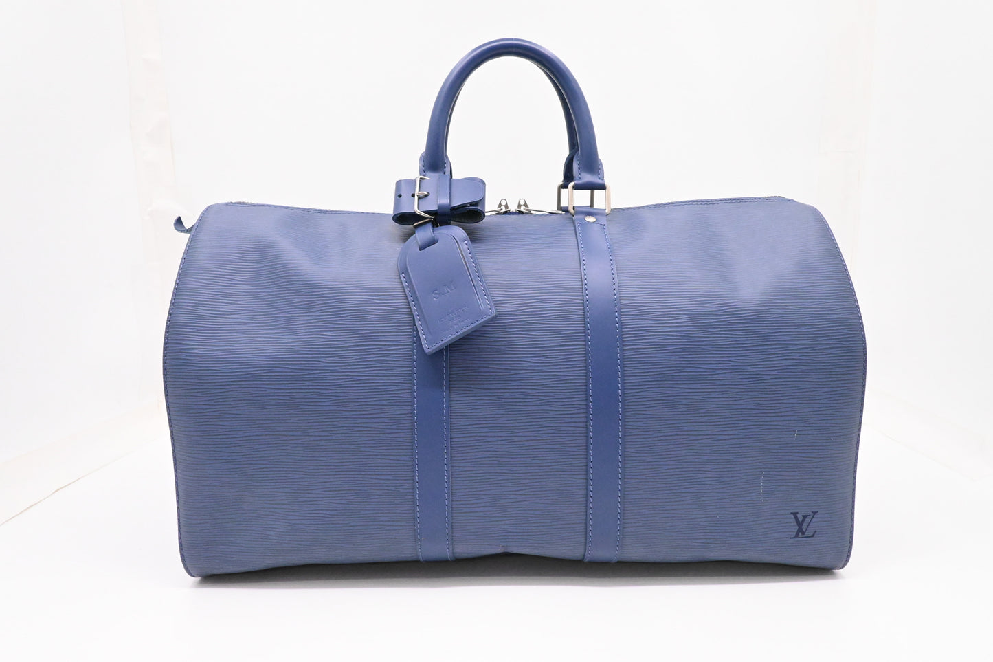 Louis Vuitton Keepall 45 in Dark Blue Epi Leather