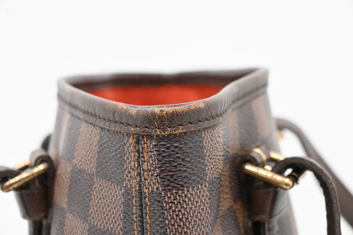 Louis Vuitton Marais Bucket in Damier Ebene Canvas