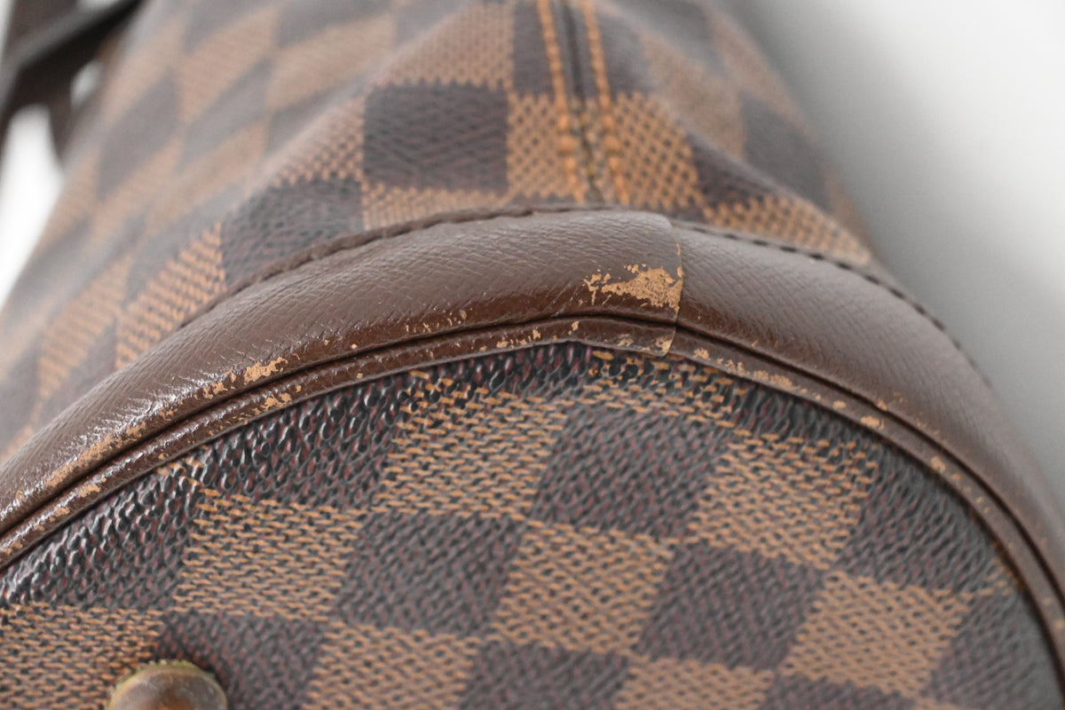 Louis Vuitton Marais Bucket in Damier Ebene Canvas
