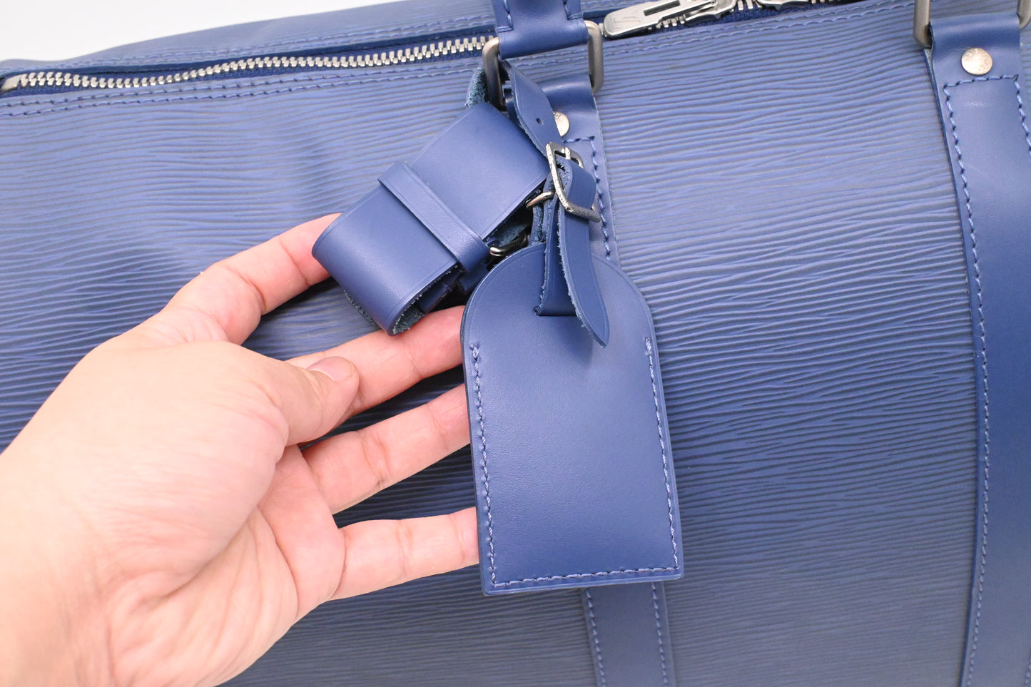 Louis Vuitton Keepall 45 in Dark Blue Epi Leather