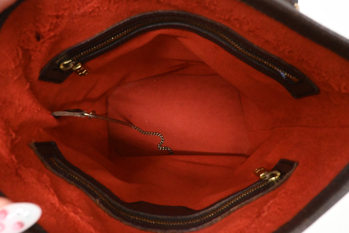Louis Vuitton Marais Bucket in Damier Ebene Canvas