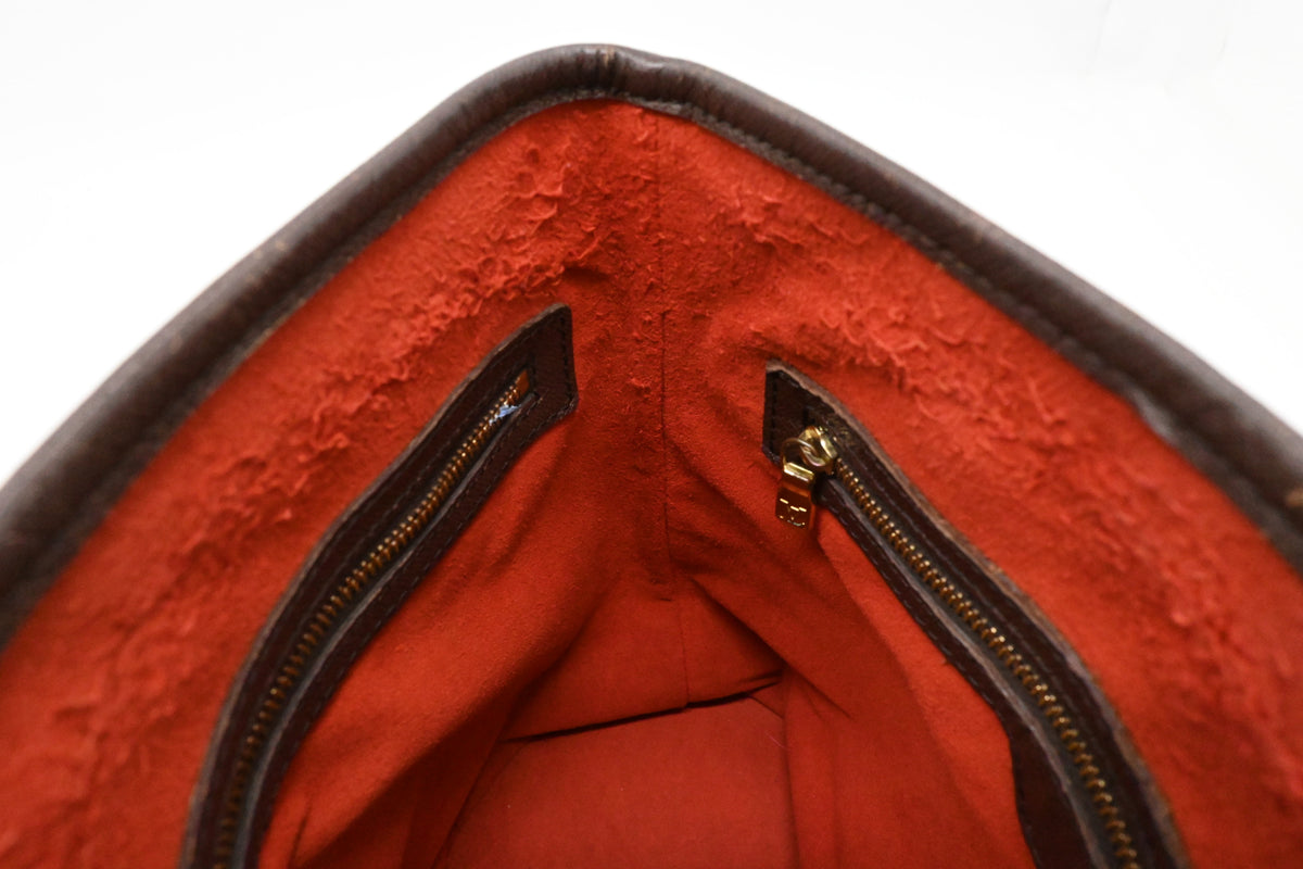 Louis Vuitton Marais Bucket in Damier Ebene Canvas