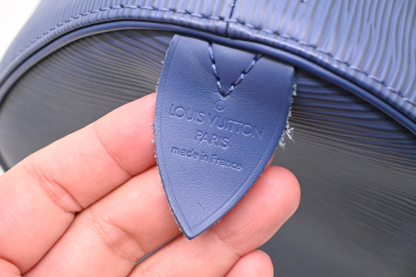 Louis Vuitton Keepall 45 in Dark Blue Epi Leather