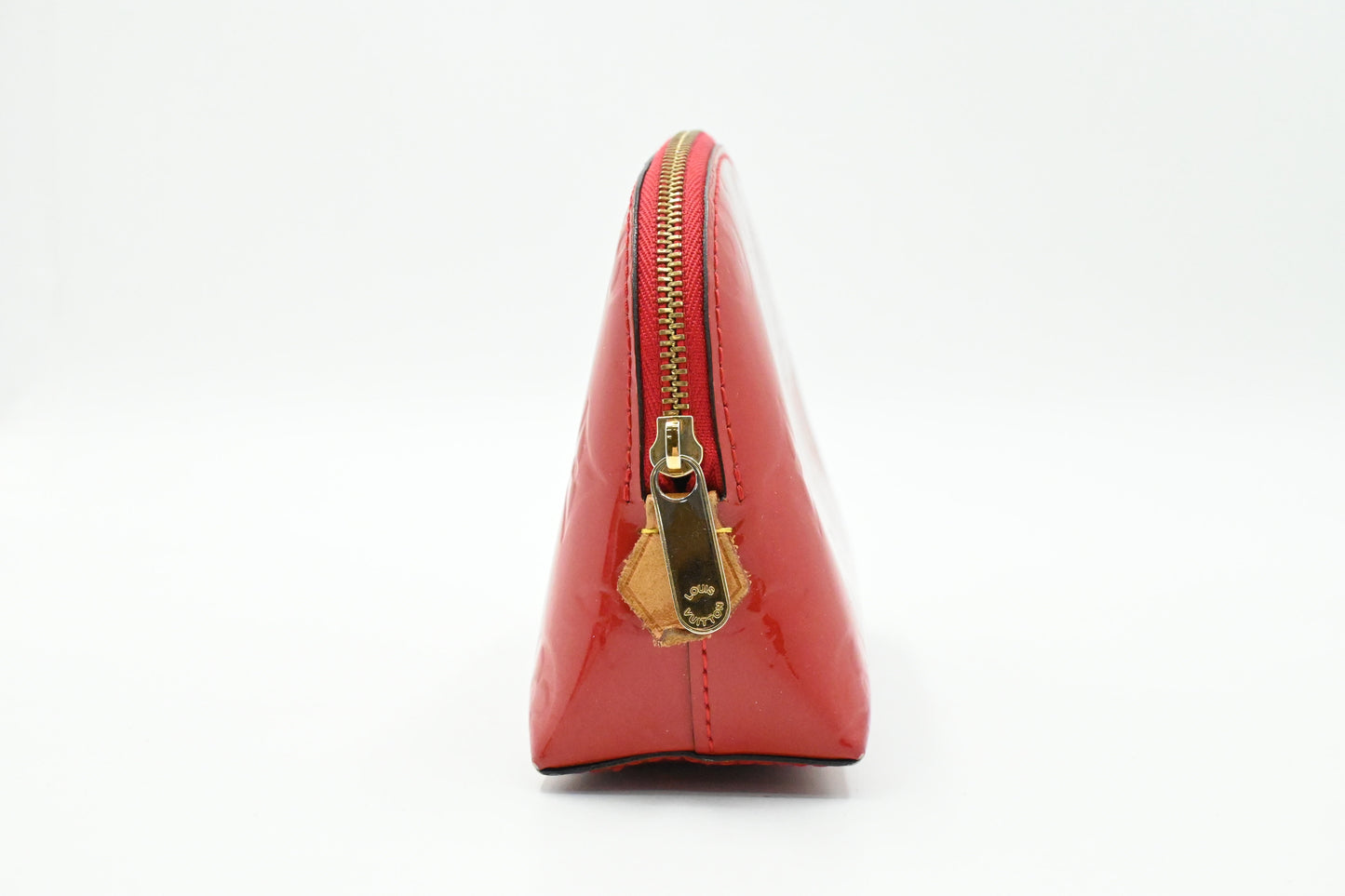 Louis Vuitton Pochette Cosmetique in Red Vernis Leather