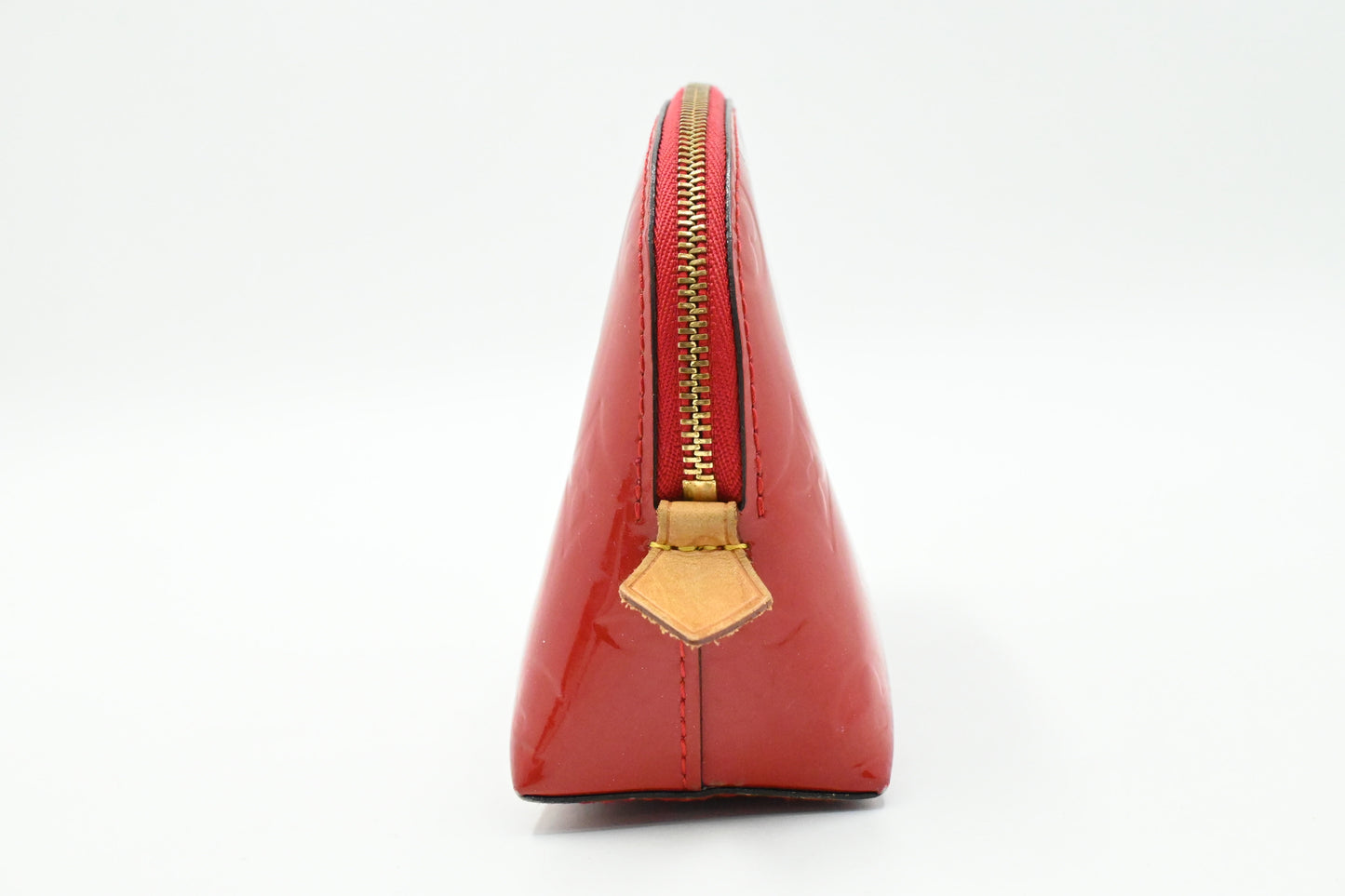Louis Vuitton Pochette Cosmetique in Red Vernis Leather