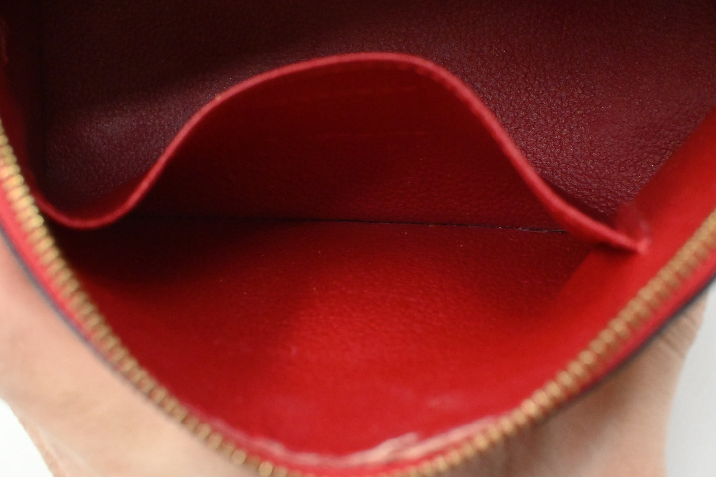 Louis Vuitton Pochette Cosmetique in Red Vernis Leather