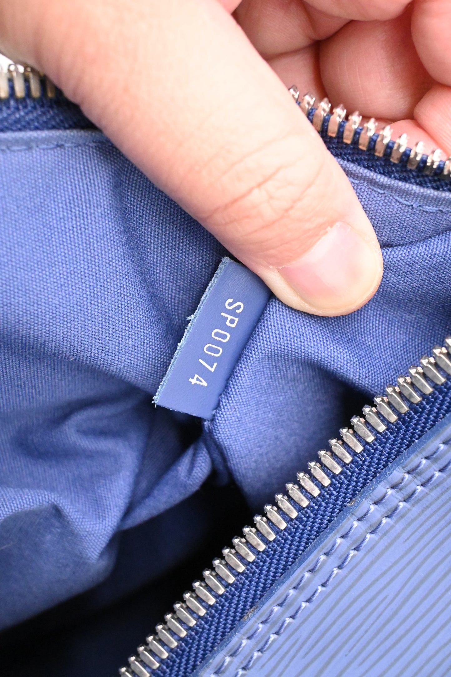 Louis Vuitton Keepall 45 in Dark Blue Epi Leather