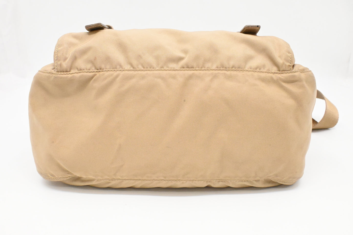 Prada Messenger Bag in Beige Nylon