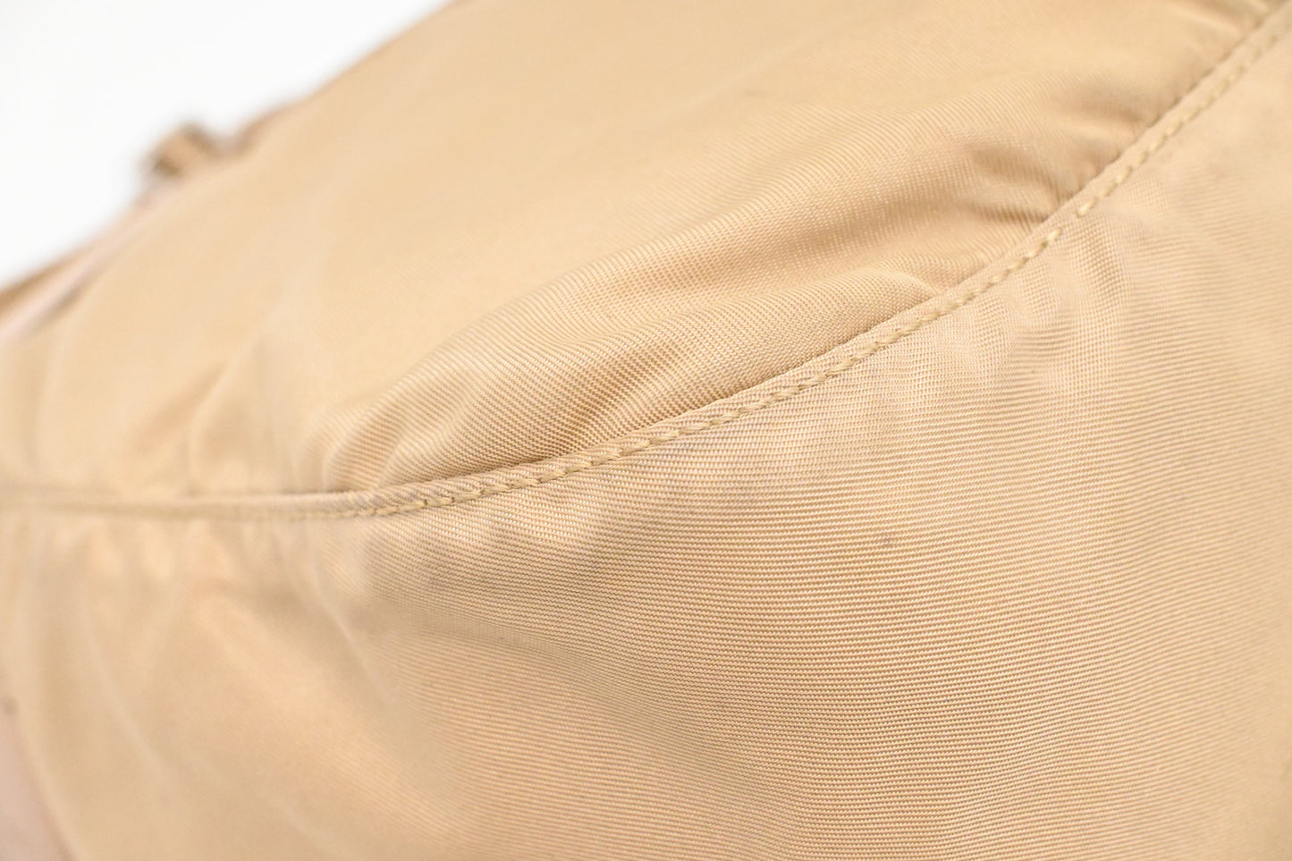 Prada Messenger Bag in Beige Nylon