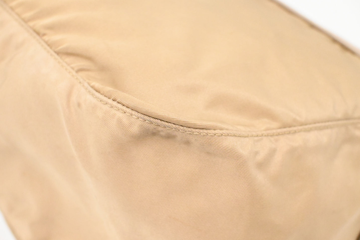 Prada Messenger Bag in Beige Nylon