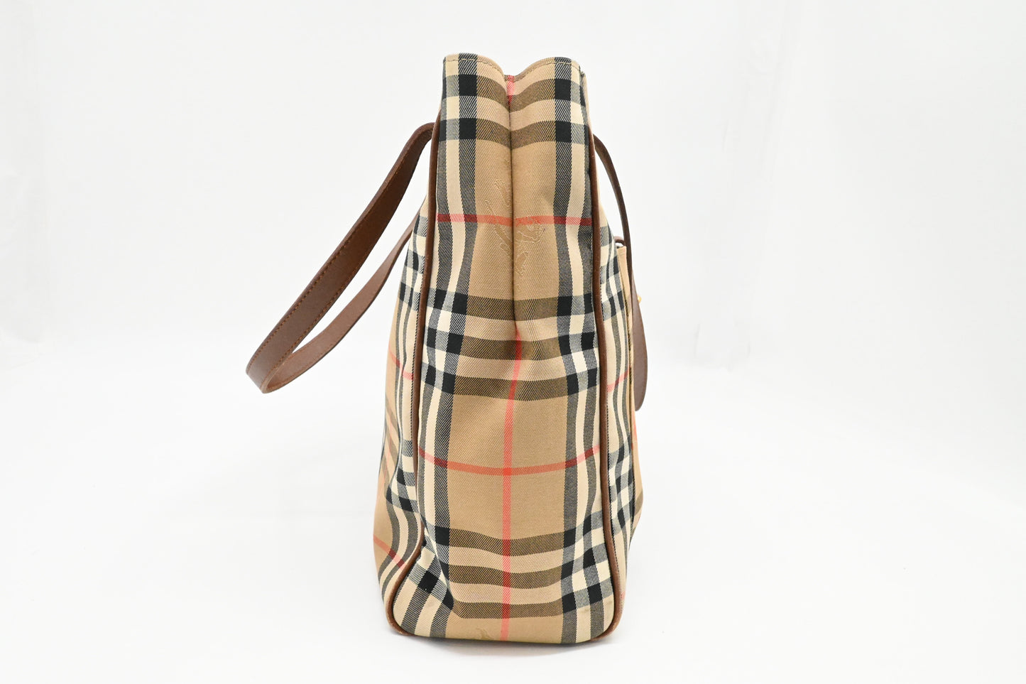 Burberry Tote Bag in Check Canvas