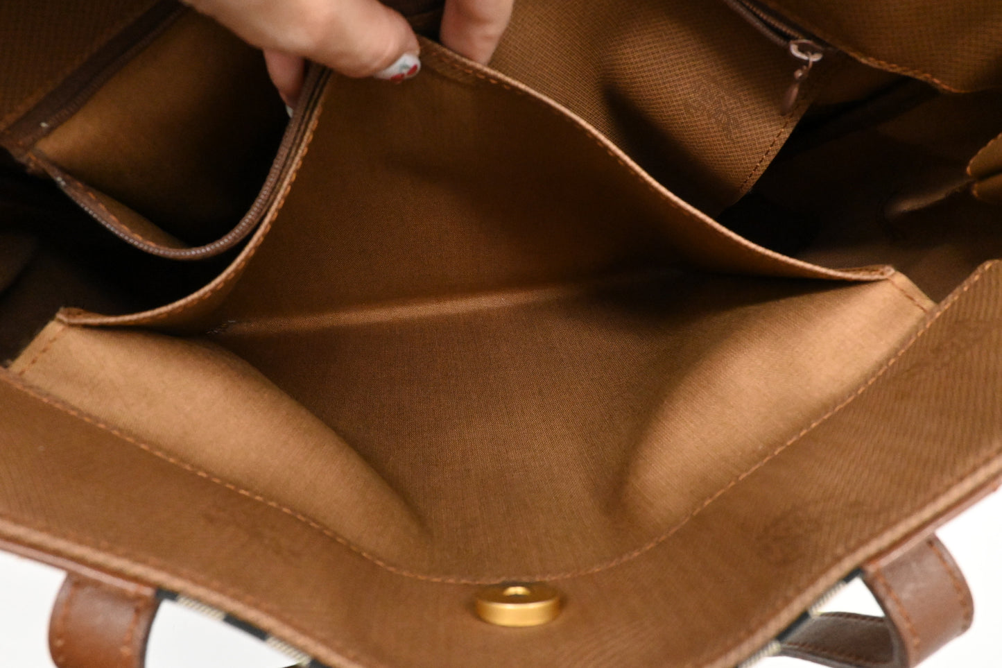 Burberry Tote Bag in Check Canvas