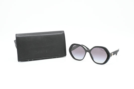 Chanel Black Sequin Sunglasses