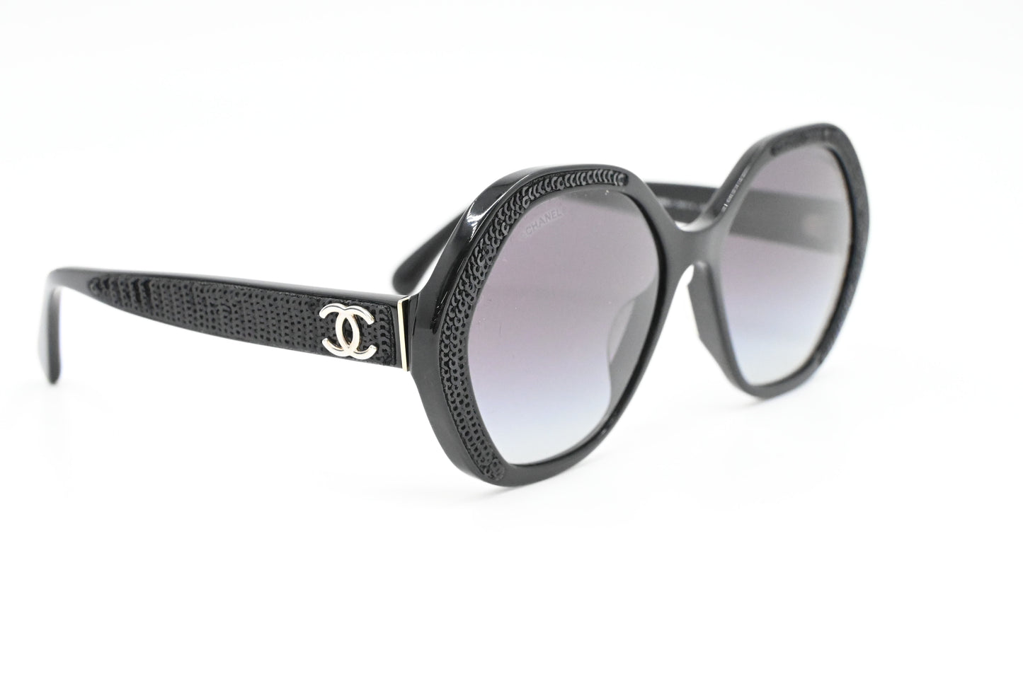 Chanel Black Sequin Sunglasses