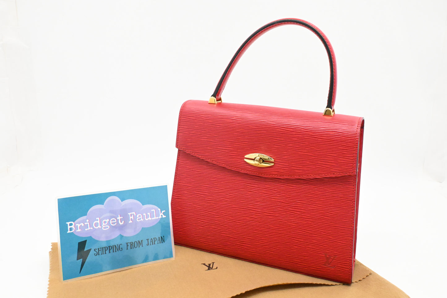 Louis Vuitton Malesherbes in Red Epi Leather