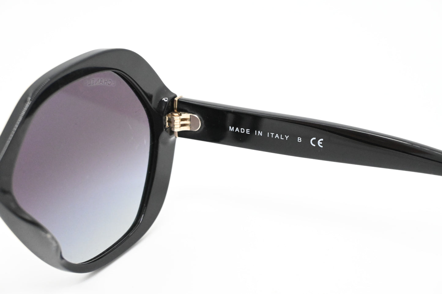 Chanel Black Sequin Sunglasses