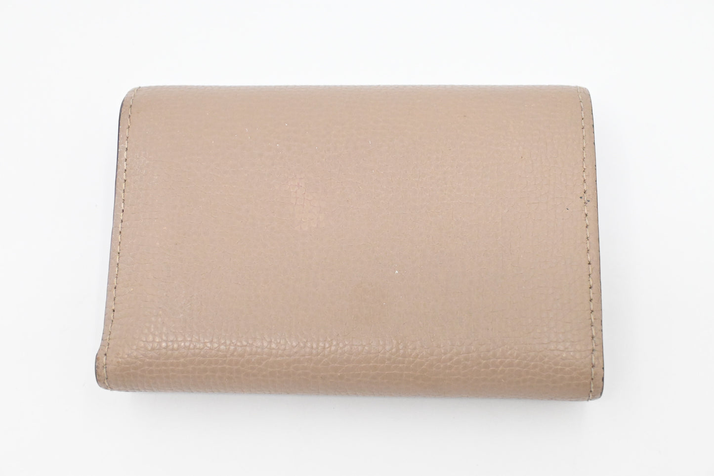 Loewe Trifold Wallet in Beige Leather