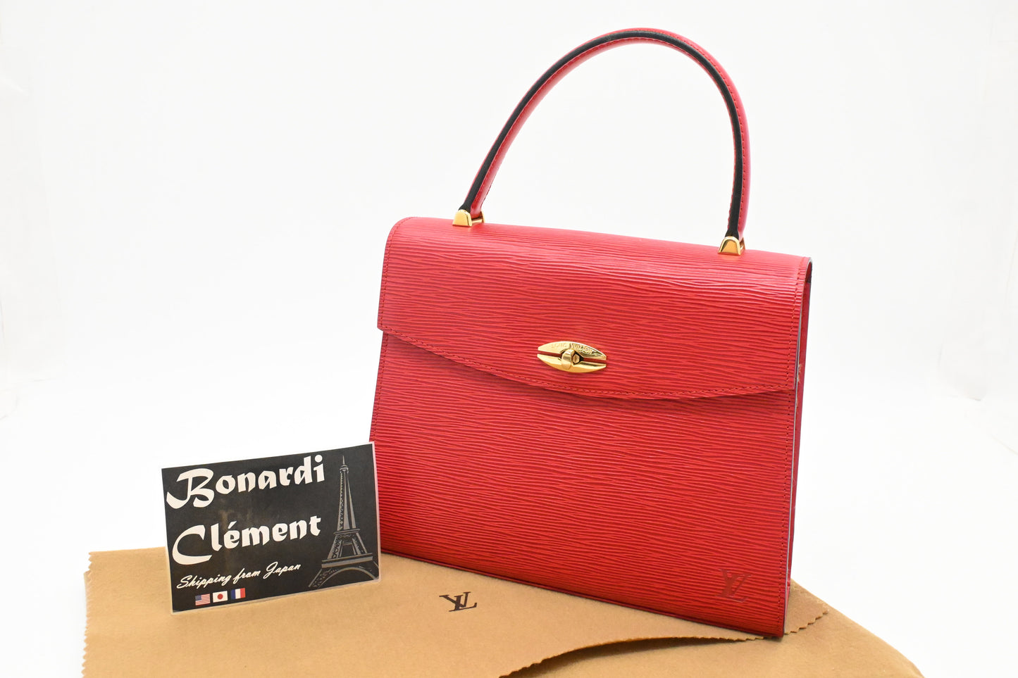 Louis Vuitton Malesherbes in Red Epi Leather