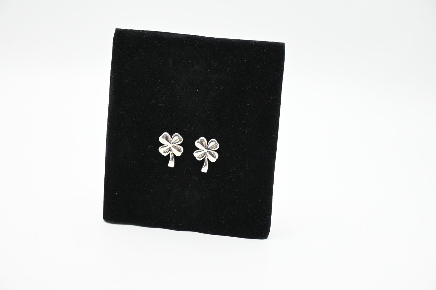 Chanel Clover Earrings in Sterling Silver