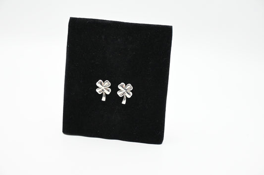 Chanel Clover Earrings in Sterling Silver