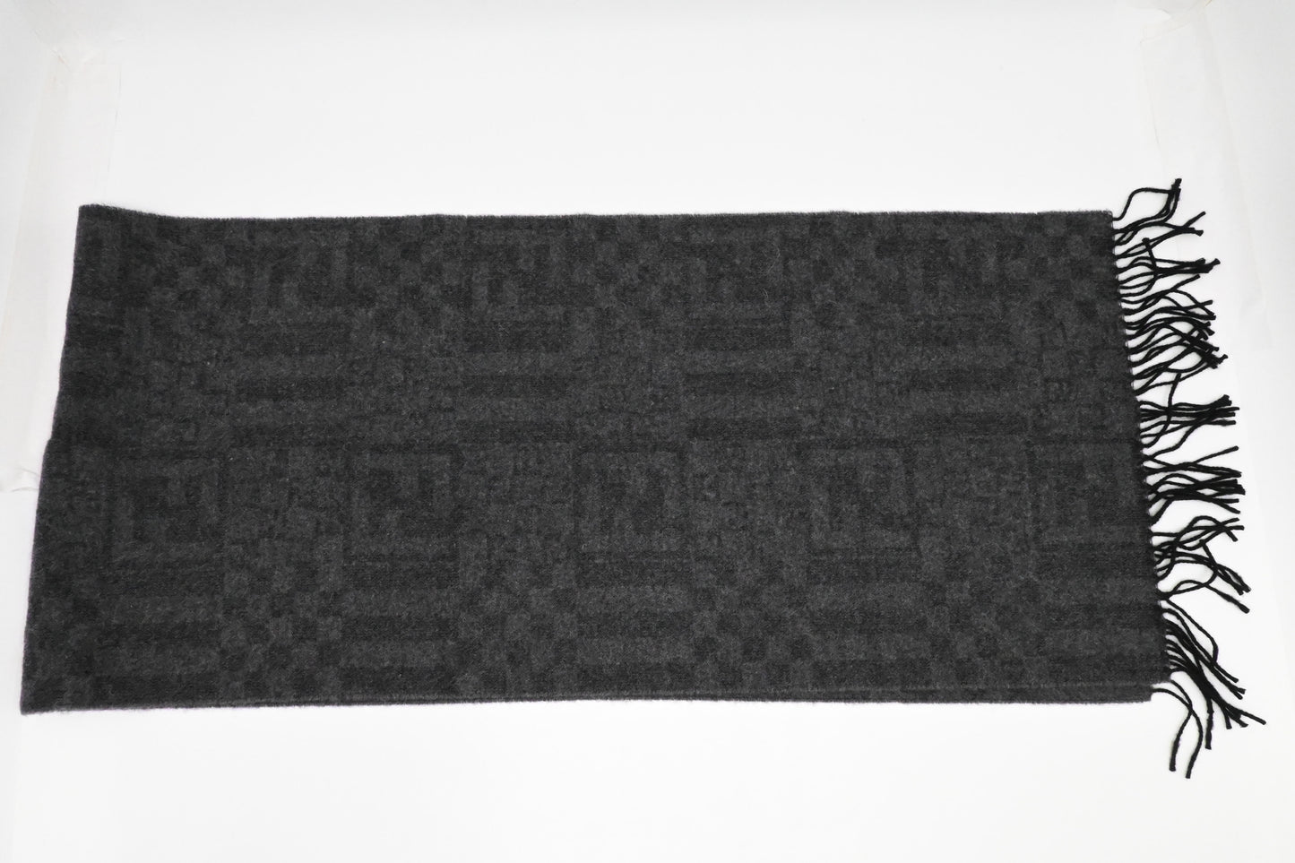 Fendi Scarf in Gray Wool