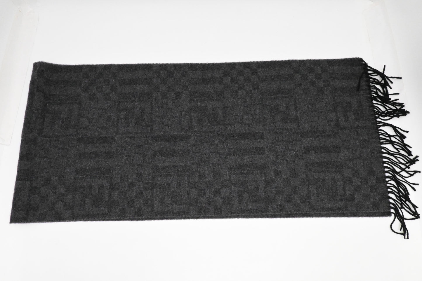 Fendi Scarf in Gray Wool