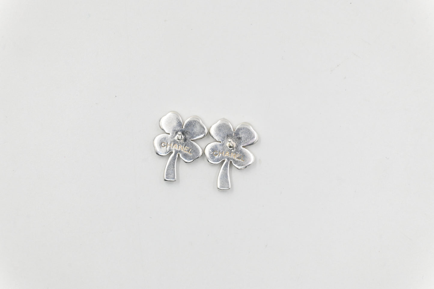 Chanel Clover Earrings in Sterling Silver