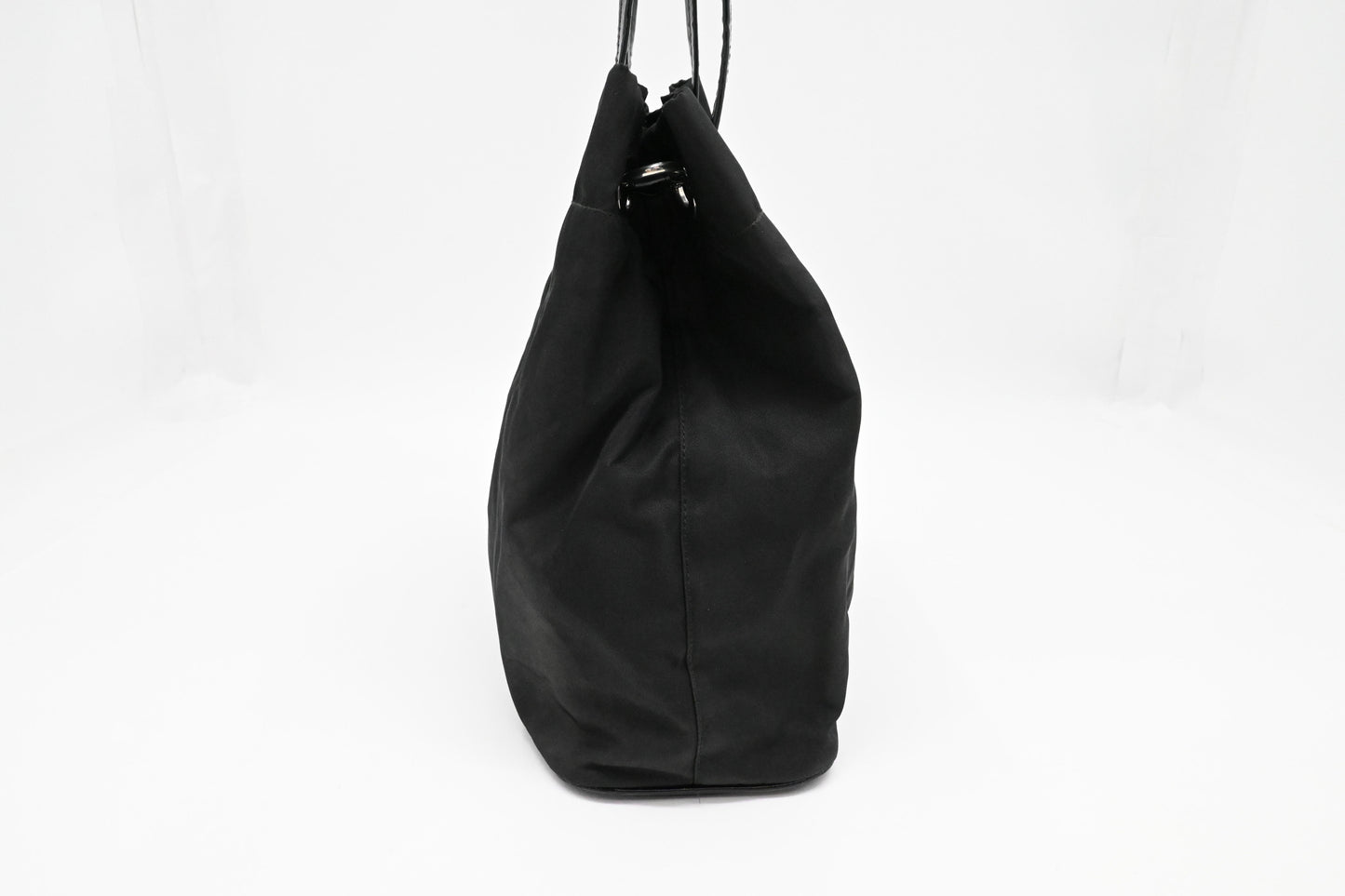 Prada Bucket Shoudler Bag in Black Nylon