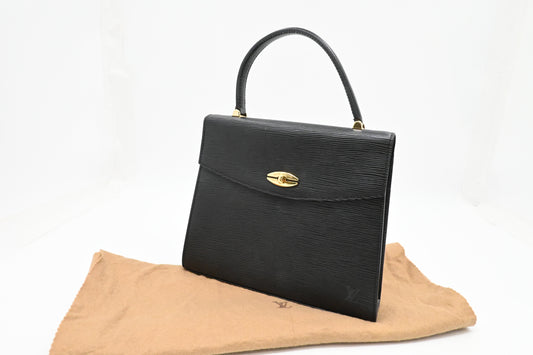 Louis Vuitton Malesherbes in Black Epi Leather