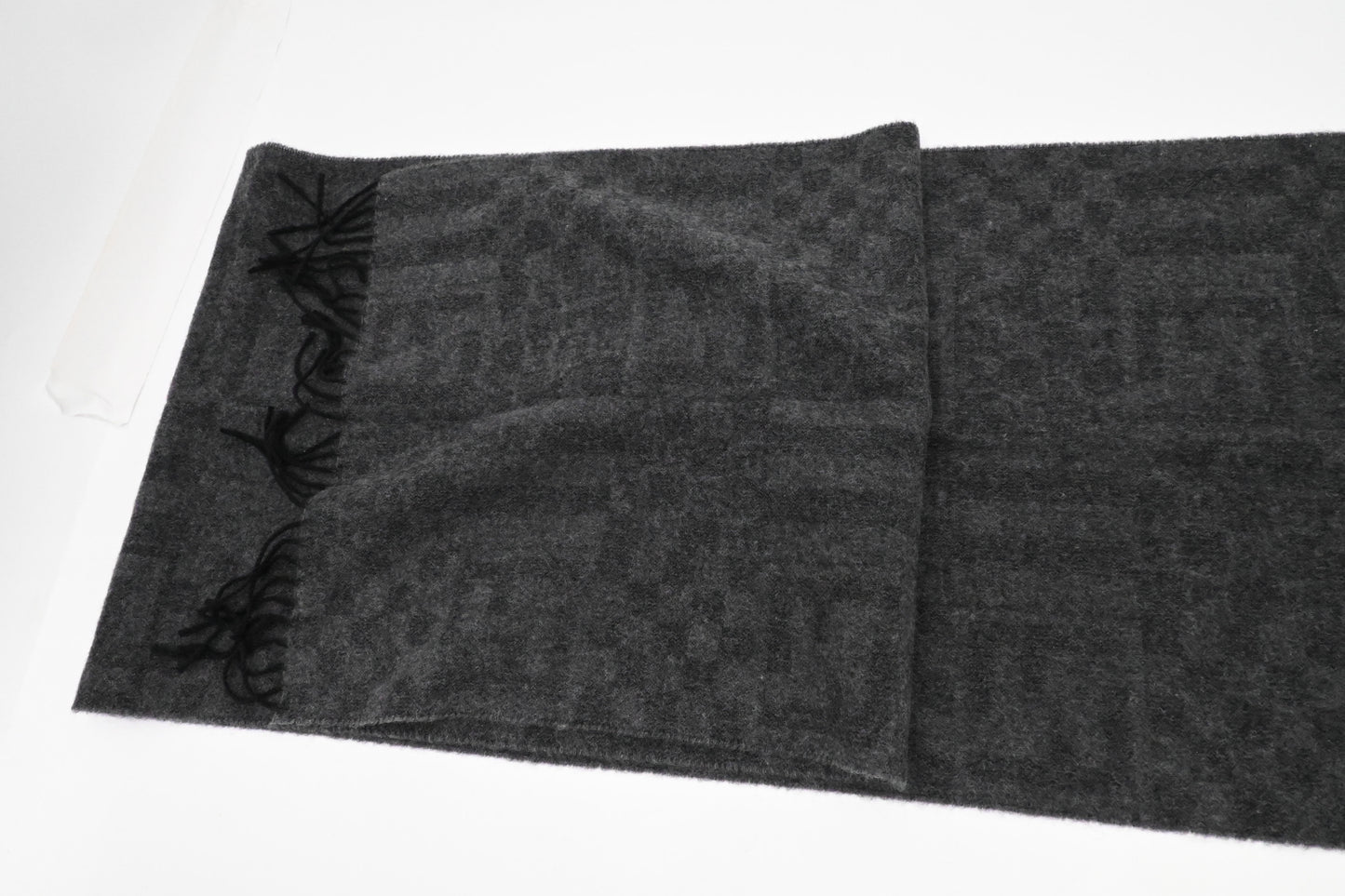 Fendi Scarf in Gray Wool