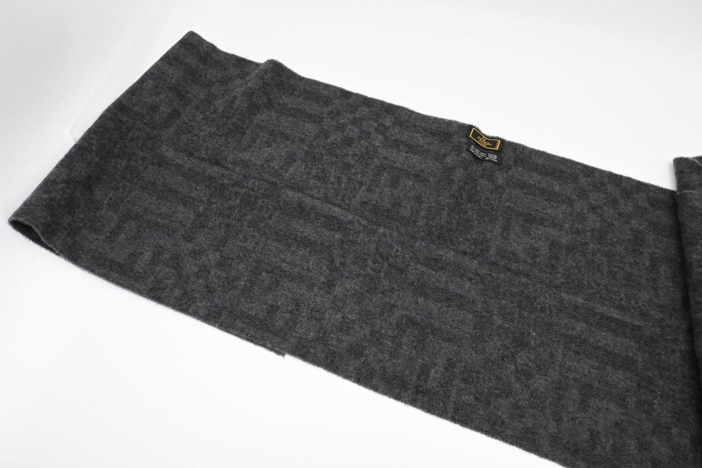 Fendi Scarf in Gray Wool
