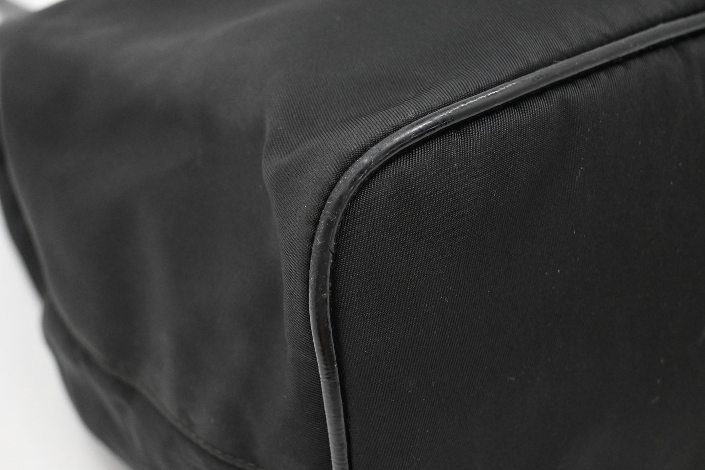 Prada Bucket Shoudler Bag in Black Nylon