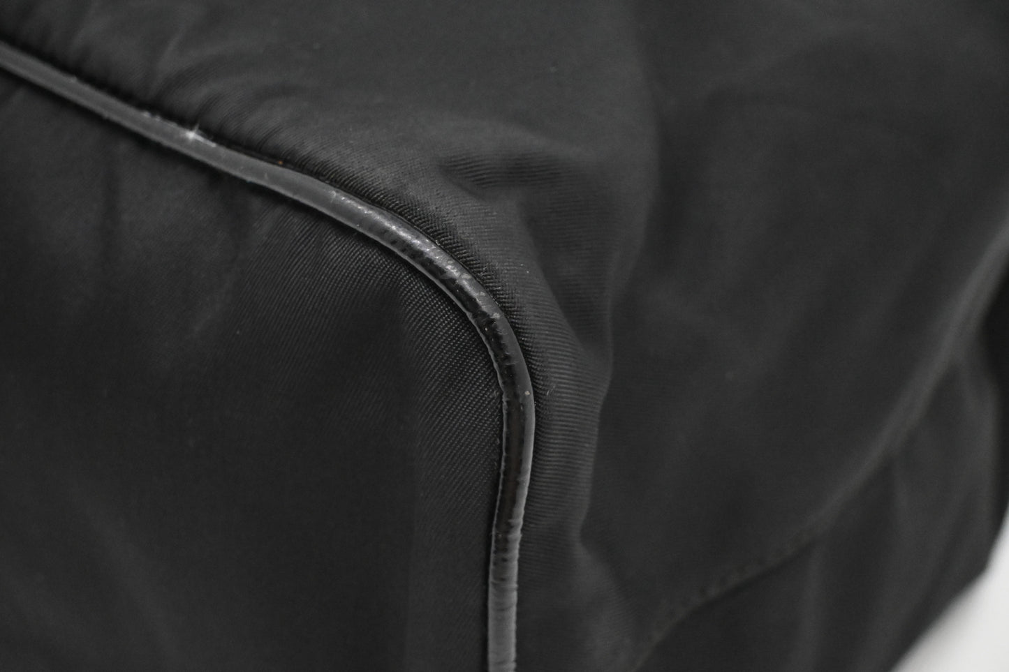 Prada Bucket Shoudler Bag in Black Nylon