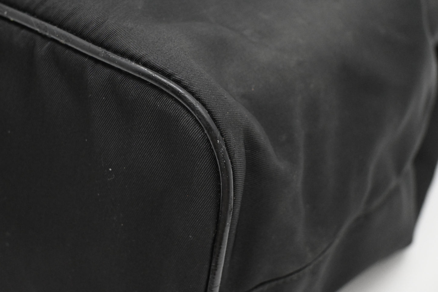 Prada Bucket Shoudler Bag in Black Nylon