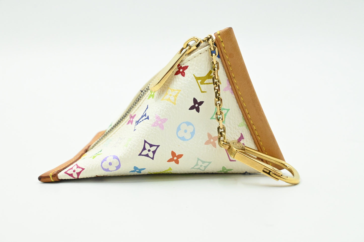 Louis Vuitton Coin Case in White Multicolor Monogram Canvas