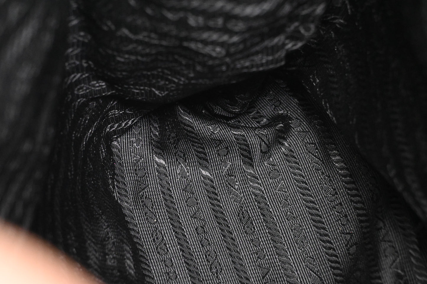Prada Bucket Shoudler Bag in Black Nylon