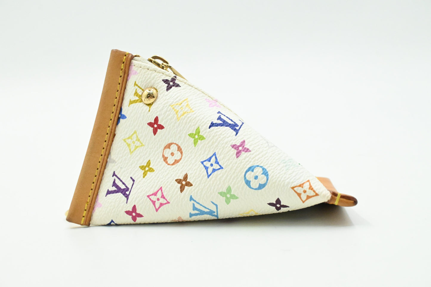 Louis Vuitton Coin Case in White Multicolor Monogram Canvas