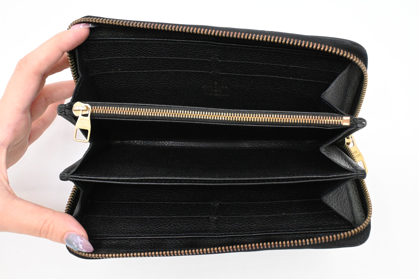 Louis Vuitton Long Zippy Wallet in Black Empreinte Leather