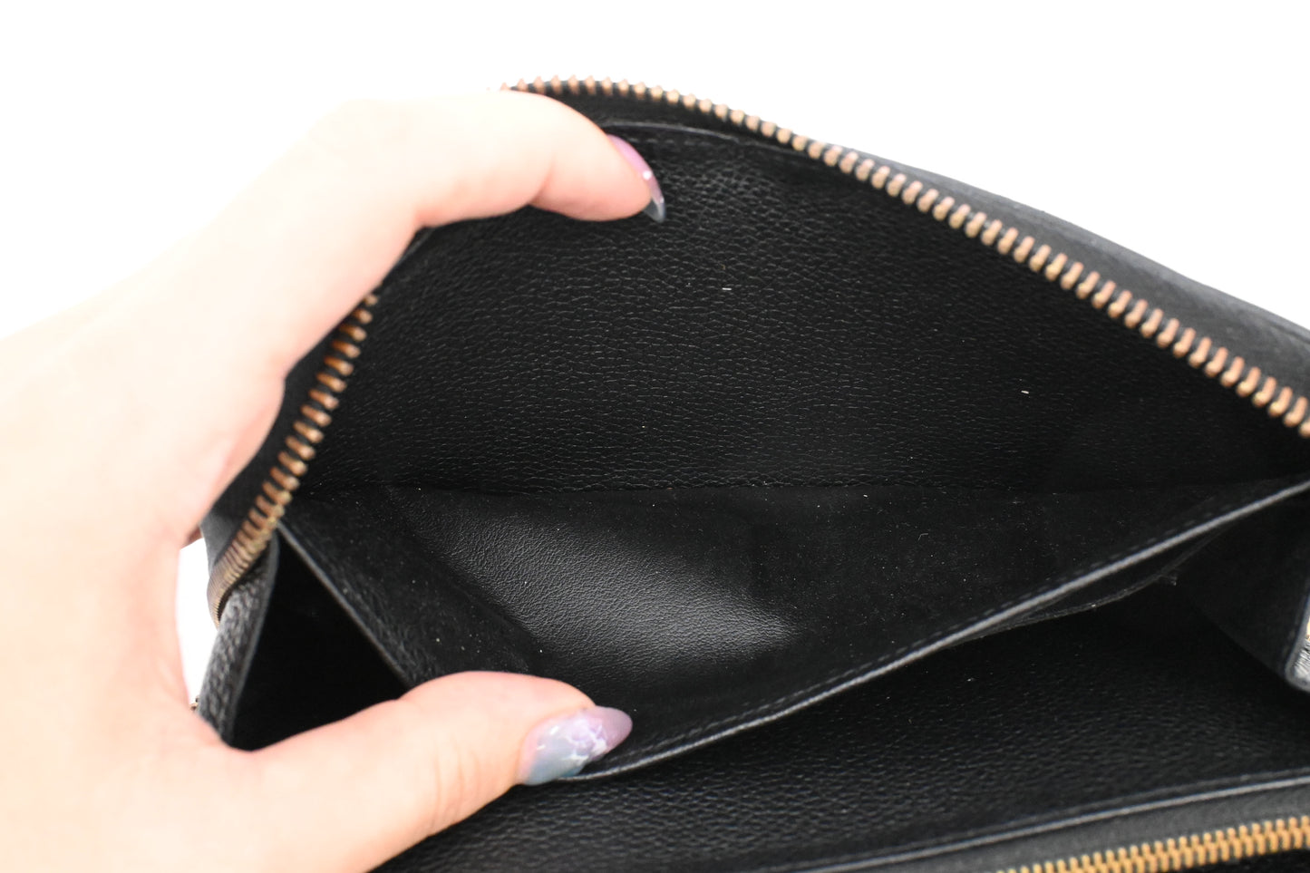 Louis Vuitton Long Zippy Wallet in Black Empreinte Leather
