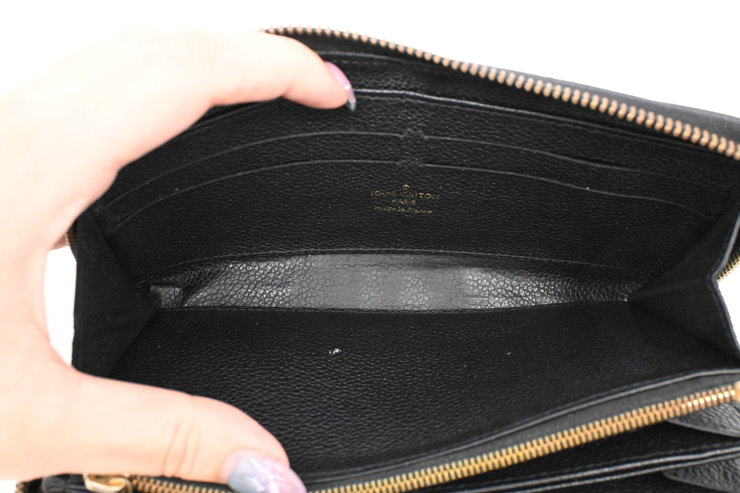 Louis Vuitton Long Zippy Wallet in Black Empreinte Leather