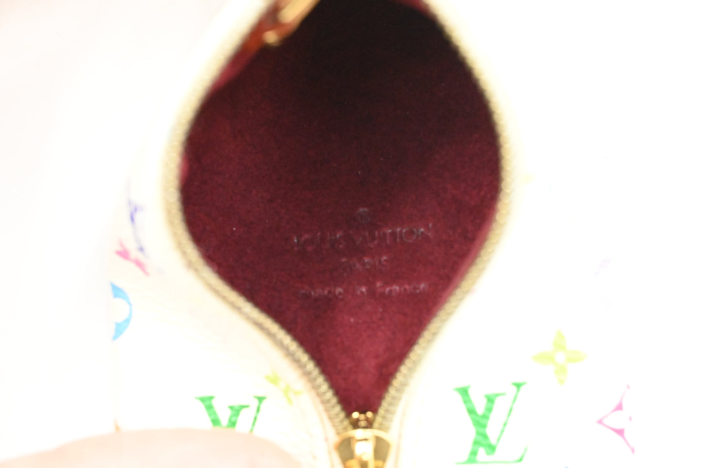 Louis Vuitton Coin Case in White Multicolor Monogram Canvas