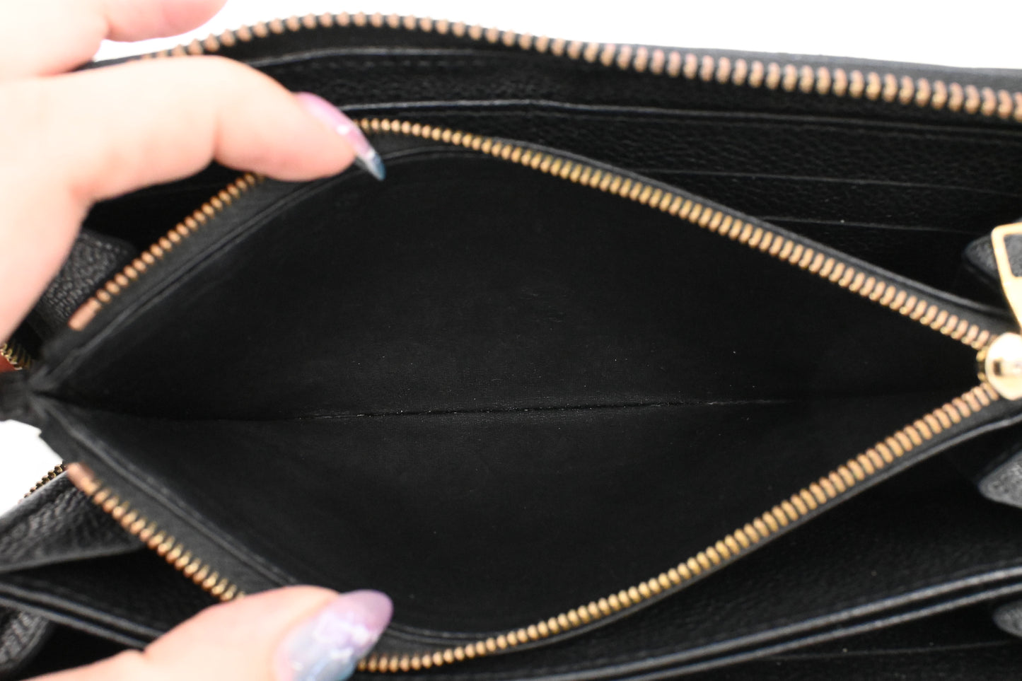 Louis Vuitton Long Zippy Wallet in Black Empreinte Leather