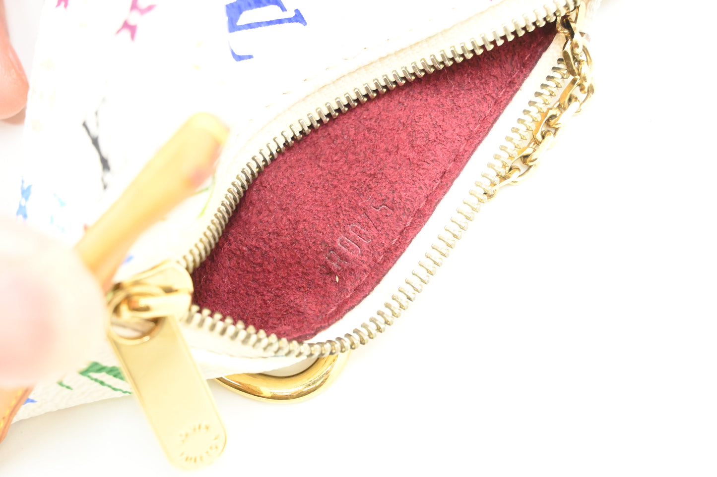 Louis Vuitton Coin Case in White Multicolor Monogram Canvas