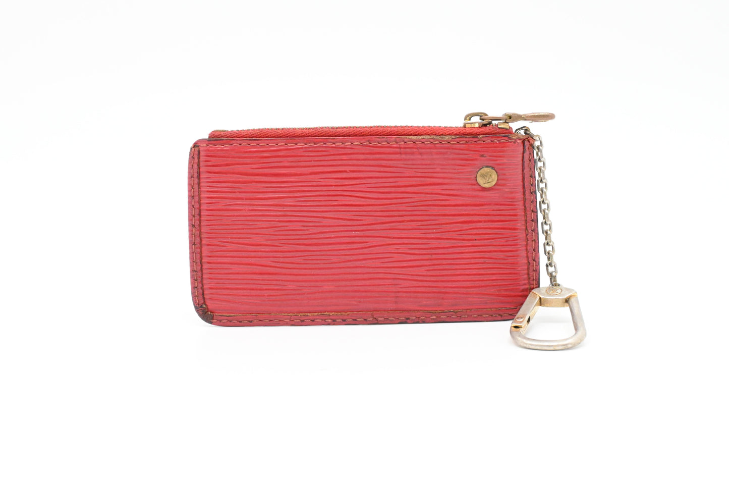 Louis Vuitton Pochette Cles in Red Epi Leather