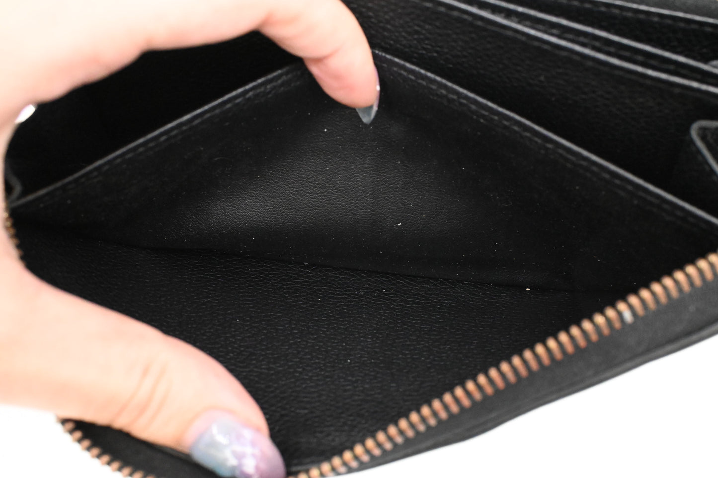 Louis Vuitton Long Zippy Wallet in Black Empreinte Leather